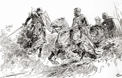 ウィリアムシェイクスピアのシーンは、ジョン王、第3幕、シーン2、ジョン王：フィリップが演じます。私の母は私たちのテントで襲われ、私は恐れています。ウィリアムシェイクスピアの作品集から出版された189